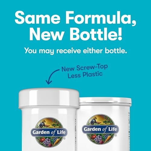 Garden of Life new bottle design announcement