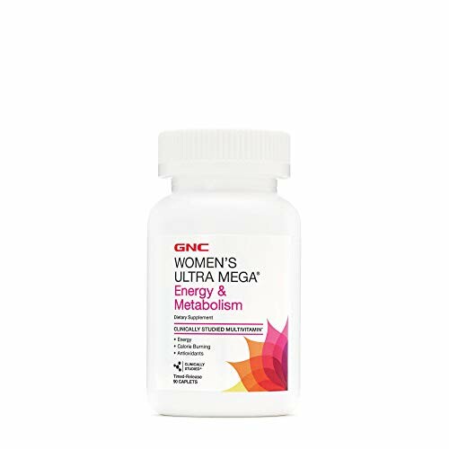 GNC Women's Ultra Mega Energy & Metabolism multivitamin bottle