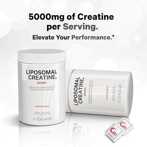 Liposomal creatine supplements with 5000mg per serving.